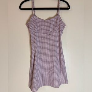 Brandy Melville Purple Plaid Dress